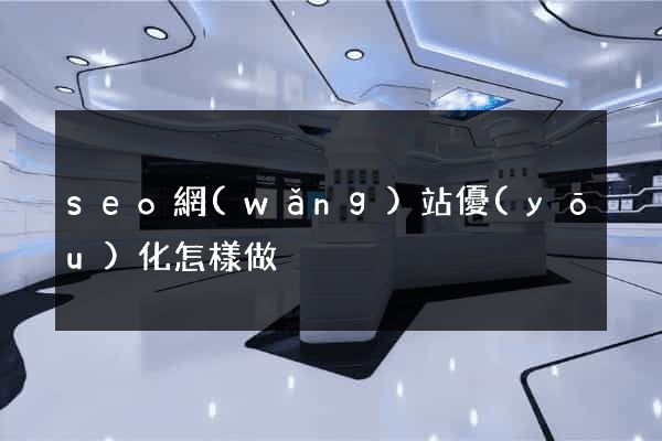 seo網(wǎng)站優(yōu)化怎樣做