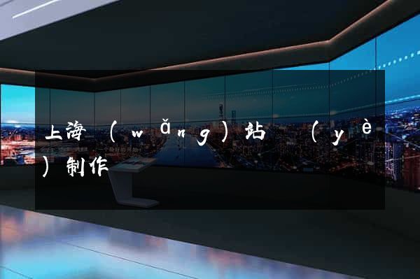 上海網(wǎng)站專業(yè)制作