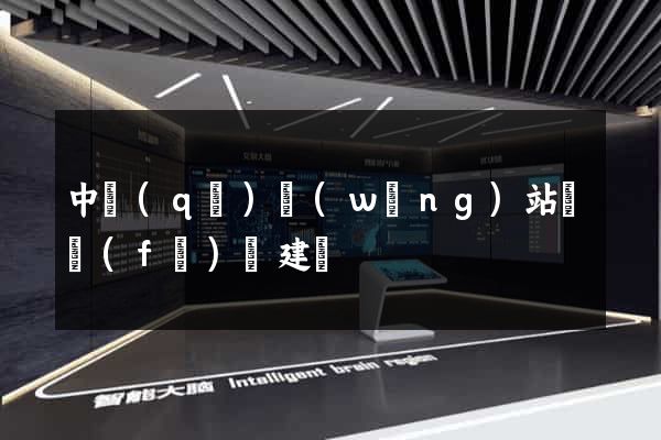 中區(qū)網(wǎng)站開發(fā)與建設
