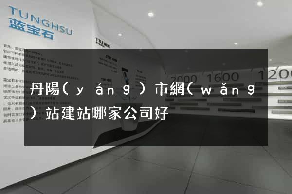 丹陽(yáng)市網(wǎng)站建站哪家公司好