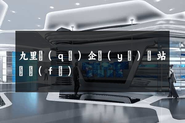 九里區(qū)企業(yè)網站開發(fā)