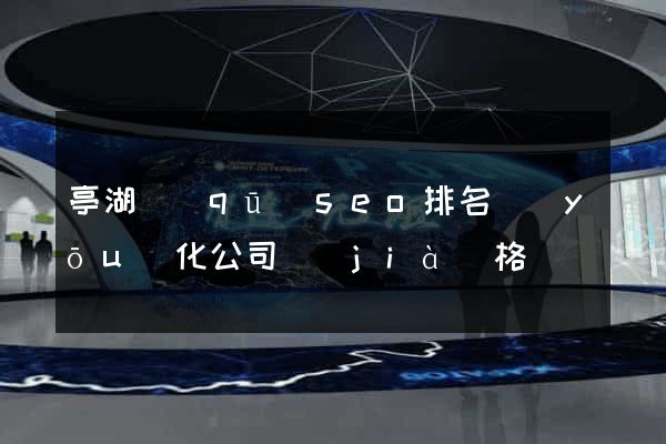 亭湖區(qū)seo排名優(yōu)化公司價(jià)格