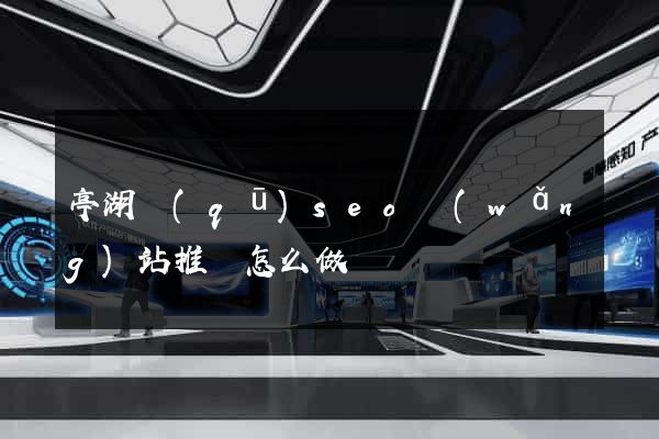 亭湖區(qū)seo網(wǎng)站推廣怎么做