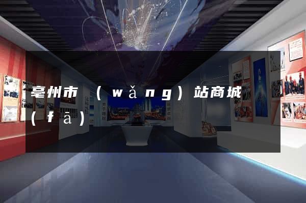 亳州市網(wǎng)站商城開發(fā)