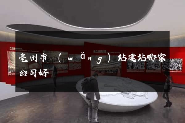 亳州市網(wǎng)站建站哪家公司好