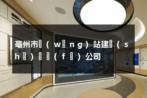 亳州市網(wǎng)站建設(shè)開發(fā)公司