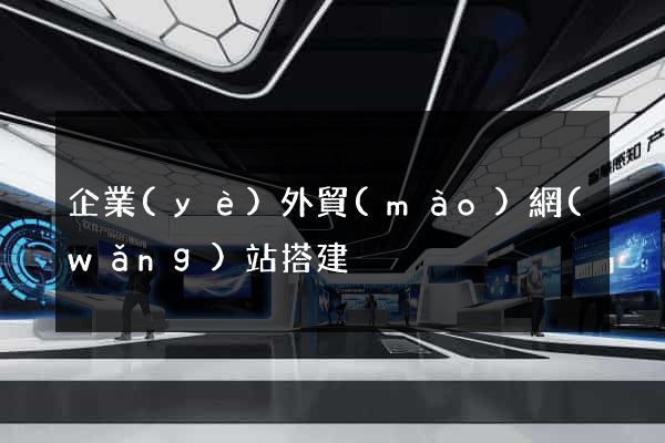 企業(yè)外貿(mào)網(wǎng)站搭建
