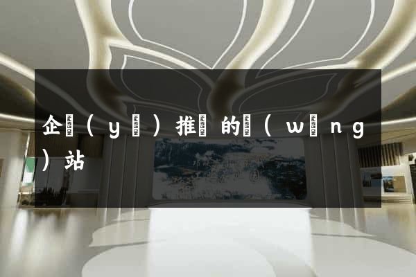 企業(yè)推廣的網(wǎng)站