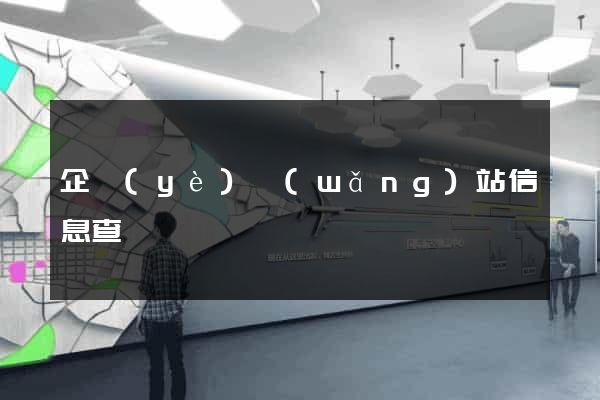 企業(yè)網(wǎng)站信息查詢
