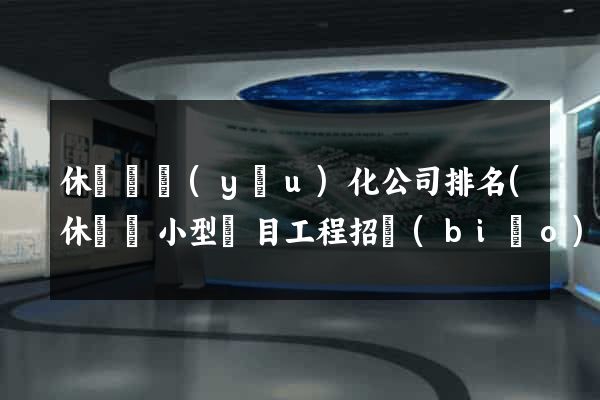 休寧縣優(yōu)化公司排名(休寧縣小型項目工程招標(biāo)網(wǎng))