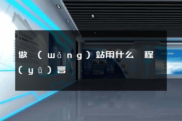 做網(wǎng)站用什么編程語(yǔ)言