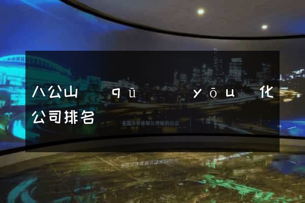 八公山區(qū)優(yōu)化公司排名