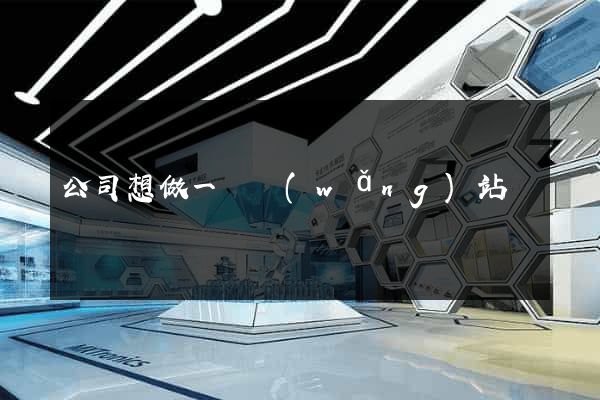 公司想做一個網(wǎng)站