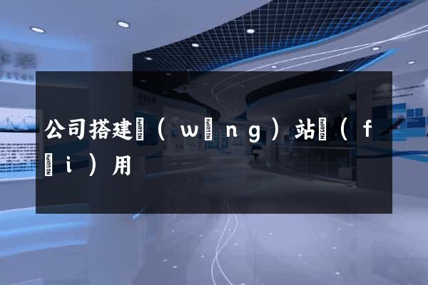 公司搭建網(wǎng)站費(fèi)用