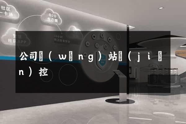 公司網(wǎng)站監(jiān)控