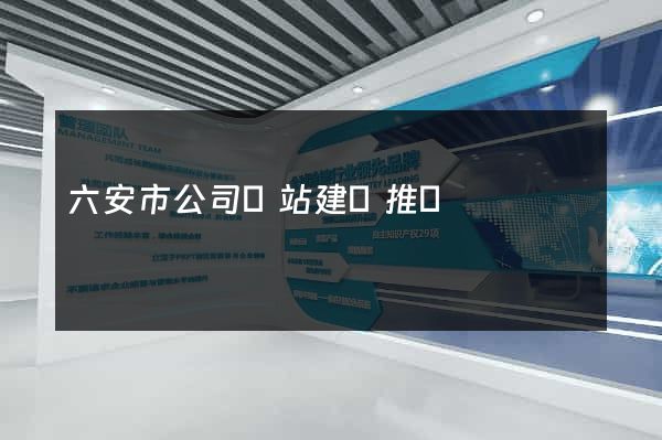 六安市公司網站建設推廣