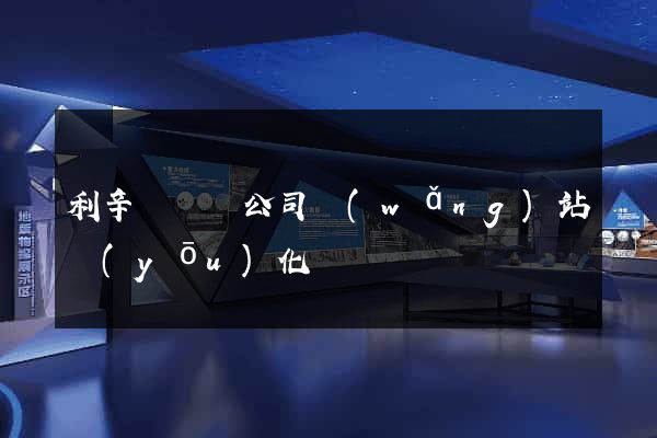 利辛縣設計公司網(wǎng)站優(yōu)化