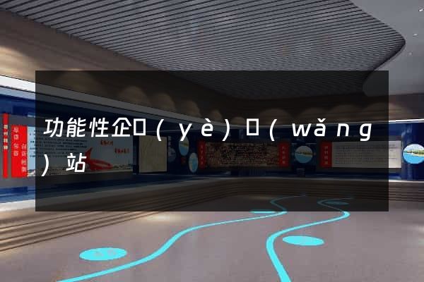 功能性企業(yè)網(wǎng)站