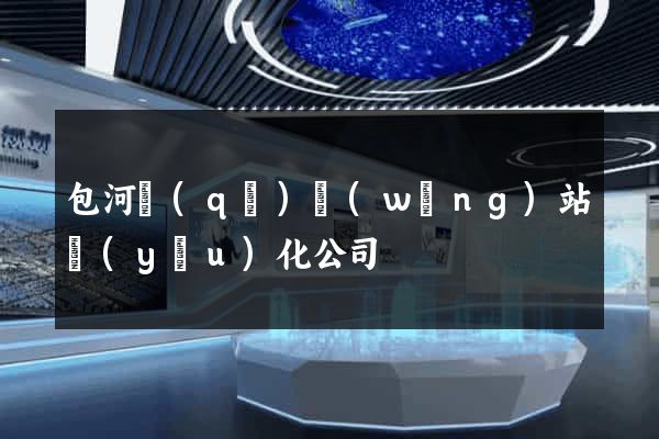 包河區(qū)網(wǎng)站優(yōu)化公司