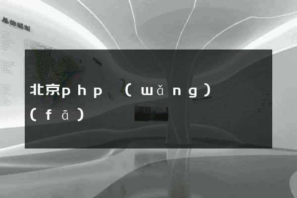 北京php網(wǎng)頁開發(fā)