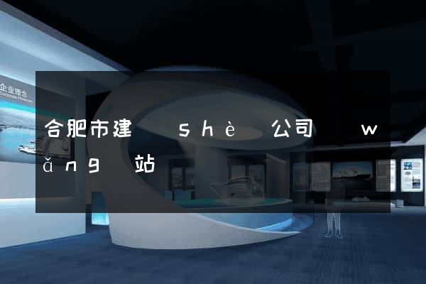 合肥市建設(shè)公司網(wǎng)站