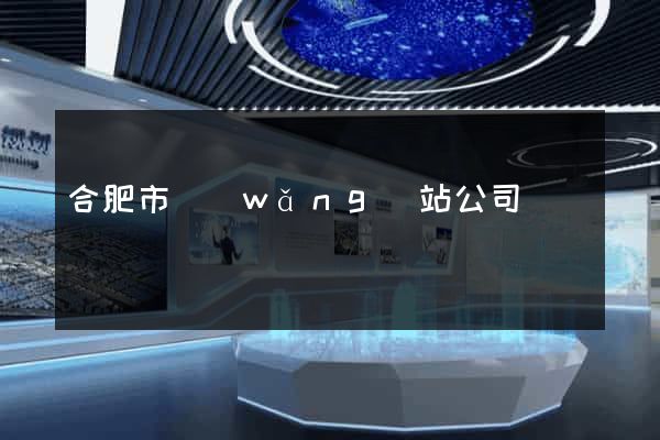 合肥市網(wǎng)站公司