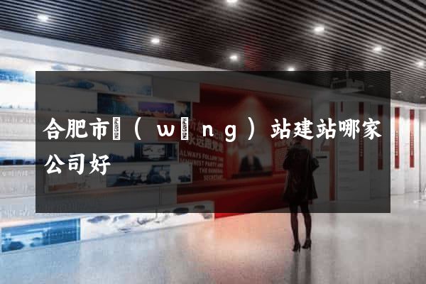 合肥市網(wǎng)站建站哪家公司好