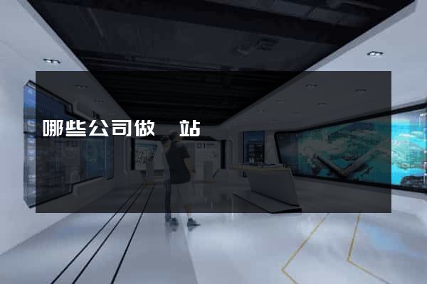 哪些公司做網站