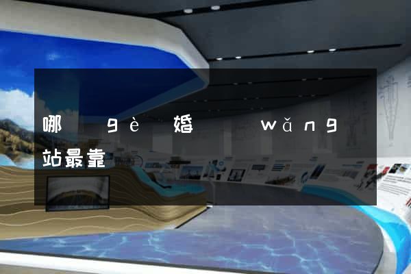 哪個(gè)婚戀網(wǎng)站最靠譜