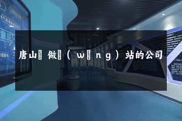 唐山幫做網(wǎng)站的公司