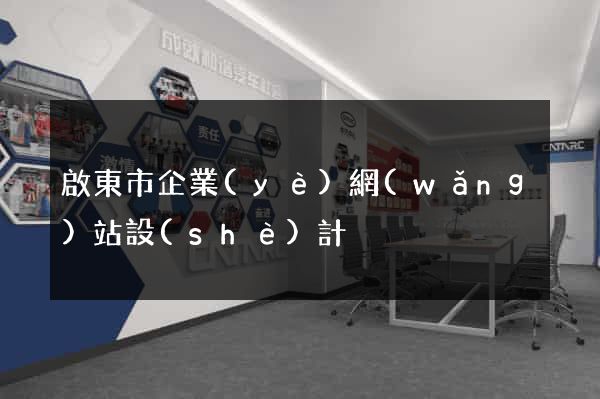 啟東市企業(yè)網(wǎng)站設(shè)計