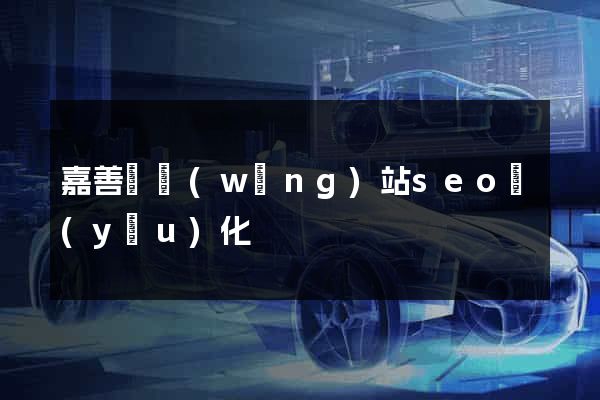 嘉善縣網(wǎng)站seo優(yōu)化