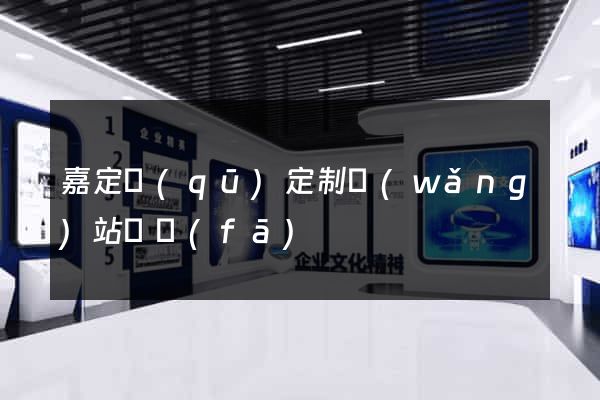 嘉定區(qū)定制網(wǎng)站開發(fā)