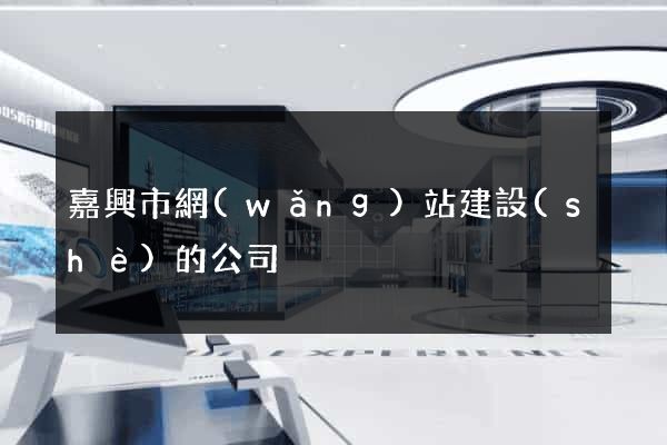 嘉興市網(wǎng)站建設(shè)的公司