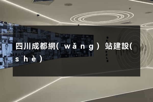 四川成都網(wǎng)站建設(shè)