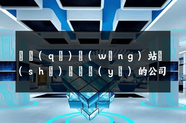 園區(qū)網(wǎng)站設(shè)計專業(yè)的公司