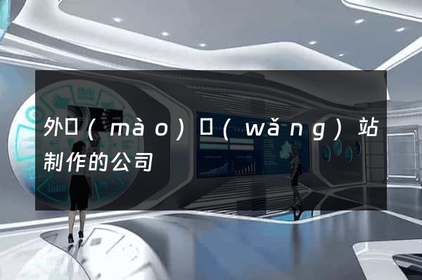 外貿(mào)網(wǎng)站制作的公司