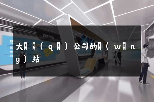 大觀區(qū)公司的網(wǎng)站