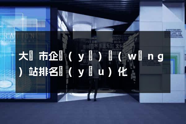 大豐市企業(yè)網(wǎng)站排名優(yōu)化