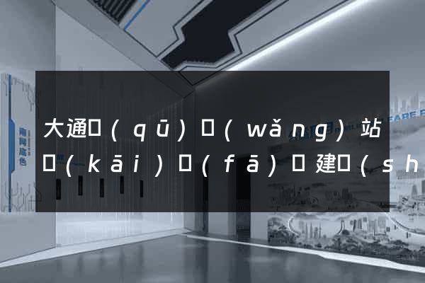 大通區(qū)網(wǎng)站開(kāi)發(fā)與建設(shè)