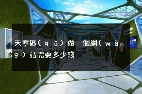 天寧區(qū)做一個網(wǎng)站需要多少錢