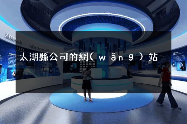 太湖縣公司的網(wǎng)站