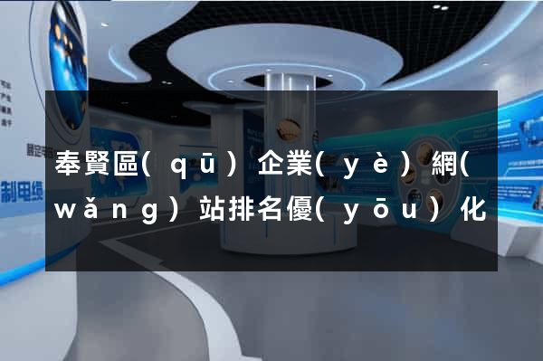 奉賢區(qū)企業(yè)網(wǎng)站排名優(yōu)化
