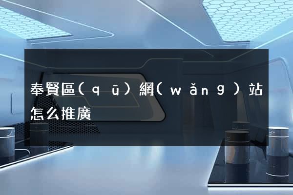 奉賢區(qū)網(wǎng)站怎么推廣