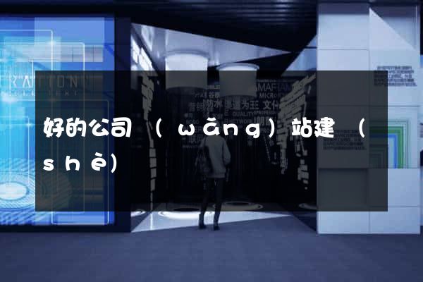好的公司網(wǎng)站建設(shè)