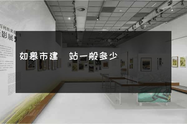 如皋市建網站一般多少錢