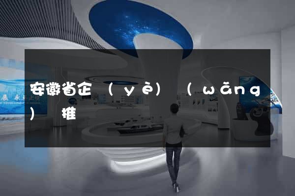 安徽省企業(yè)網(wǎng)絡推廣
