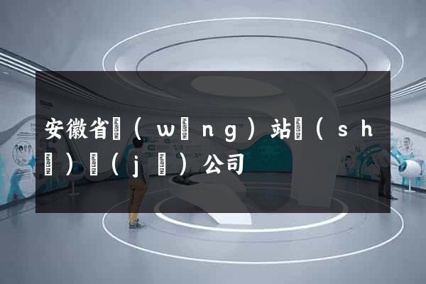 安徽省網(wǎng)站設(shè)計(jì)公司