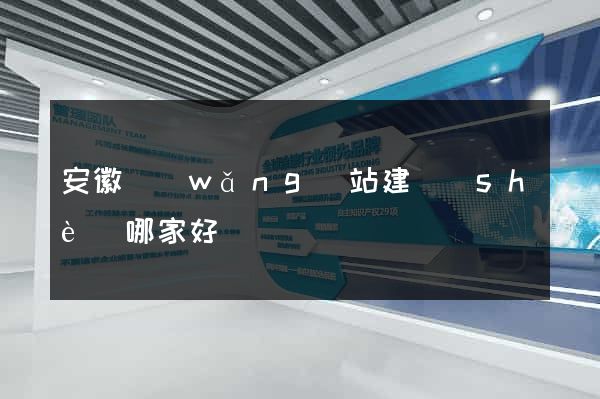 安徽網(wǎng)站建設(shè)哪家好