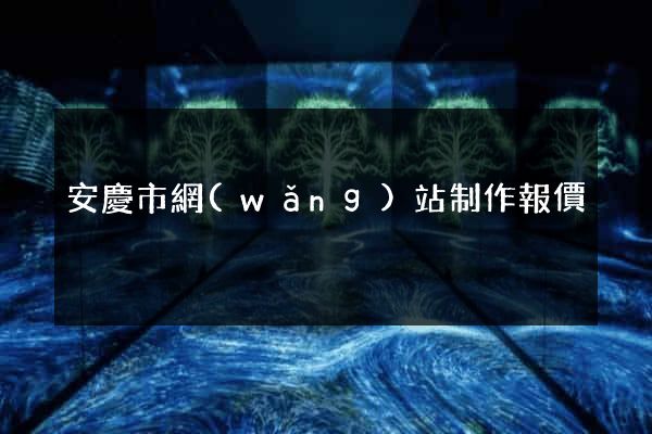 安慶市網(wǎng)站制作報價